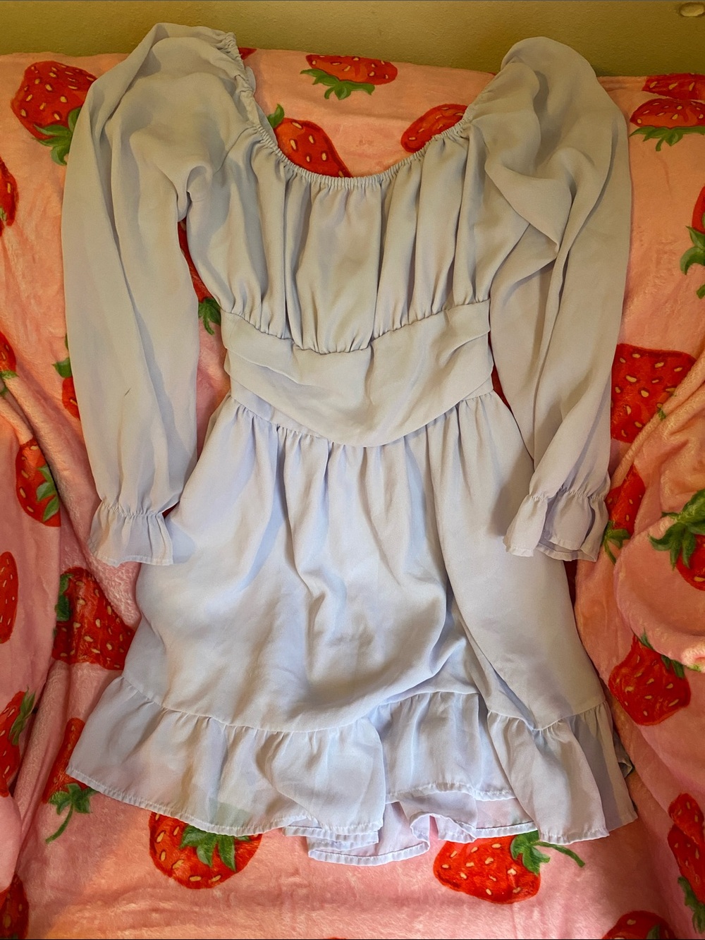 LYANER Dress, Light Lavender, Low Back, Off and On Shoulder